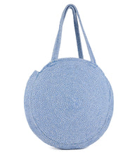 Load image into Gallery viewer, Metallic Lurex Circle Beach Tote with Double Handles - Just Jamie