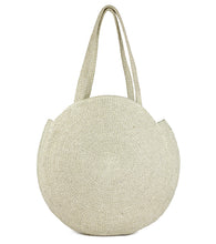 Load image into Gallery viewer, Metallic Lurex Circle Beach Tote with Double Handles - Just Jamie