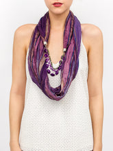 Load image into Gallery viewer, Jewerly Watercolor Stripe Scarf - Just Jamie