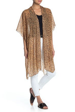 Load image into Gallery viewer, Leopard Kimono with Red Stones - Just Jamie