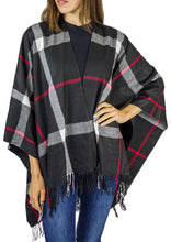 Load image into Gallery viewer, Supersoft Plaid Ruana - Just Jamie