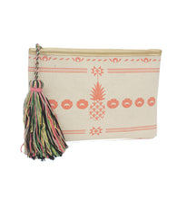 Load image into Gallery viewer, Pineapple Aztec Clutch with Tassel - Just Jamie