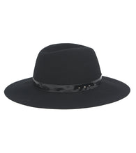 Load image into Gallery viewer, Felt Panama Hat with Patent Band - Just Jamie