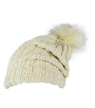 Load image into Gallery viewer, Solid Slouchy Chenille hat with Pom Pom - Just Jamie