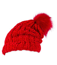 Load image into Gallery viewer, Solid Slouchy Chenille hat with Pom Pom - Just Jamie