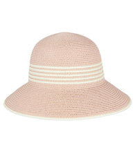 Load image into Gallery viewer, Striped Straw Bucket Hat - Just Jamie