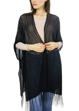 Load image into Gallery viewer, Slinky Solid Fringe Kimono - Just Jamie