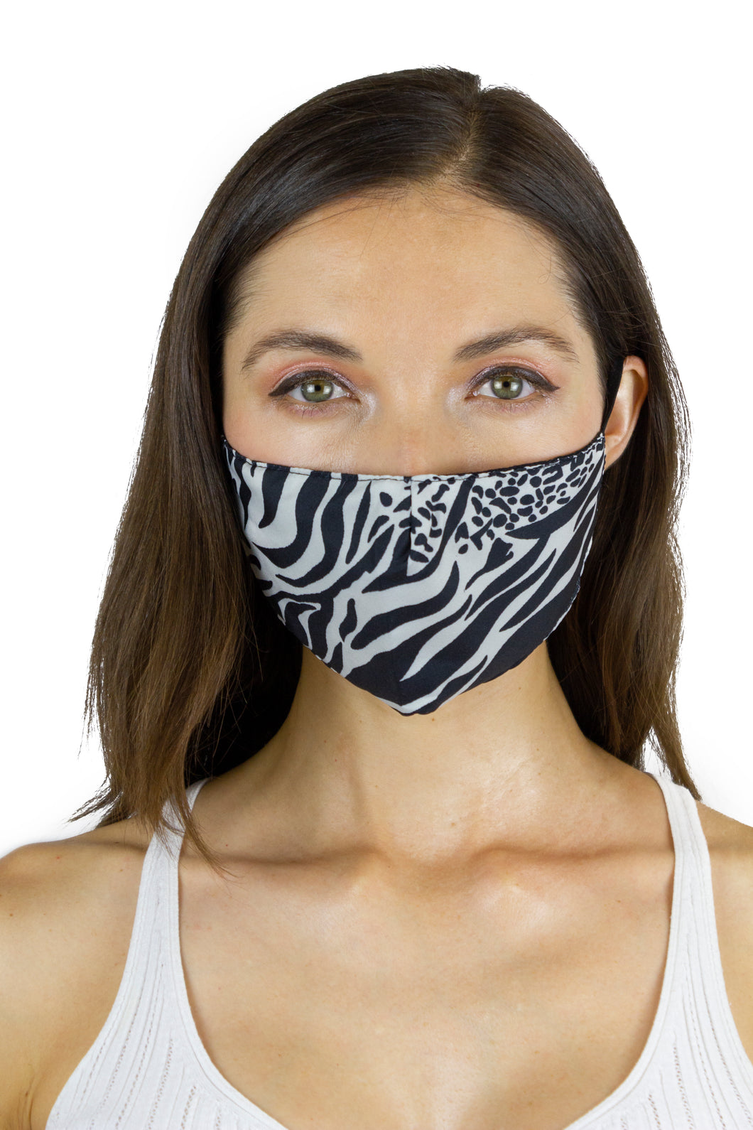 Leopard / Solid Black / Zebra Face Covering - 3pc pack - Just Jamie