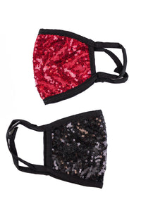 Sequin Face Covering -2pc pack - Just Jamie