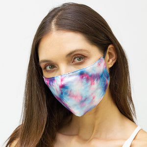 Jewel Tone Tie Dye Face Mask - Just Jamie
