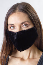 Load image into Gallery viewer, Solid Faux Mink Fur Facemask Covering - Just Jamie