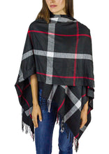 Load image into Gallery viewer, Supersoft Plaid Ruana - Just Jamie
