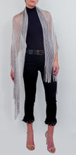 Load image into Gallery viewer, Open Weave Metallic Dressy Wrap - Just Jamie
