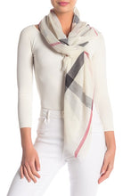 Load image into Gallery viewer, Plaid Metallic Striped Shawl - Just Jamie