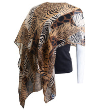 Load image into Gallery viewer, Mixed Media Animal Shawl - Just Jamie